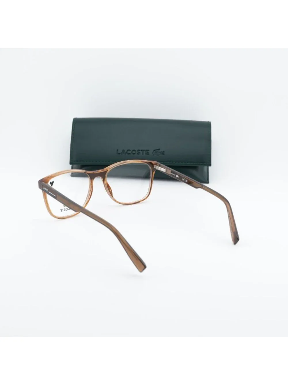 Lacoste L2979 N 210 Square 54mm Eyeglasses - Transparent Brown
